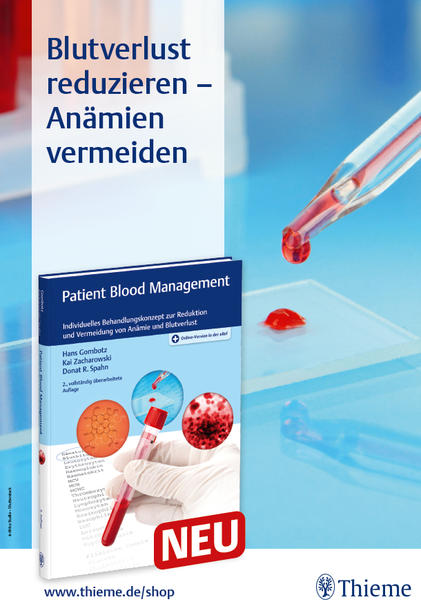 Thieme Verlag veröffentlicht „Patient Blood Management“ in 2. Auflage